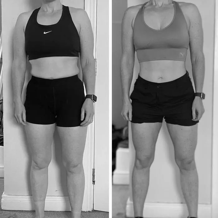 Thrive Coaching client Rachel's body transformation progress