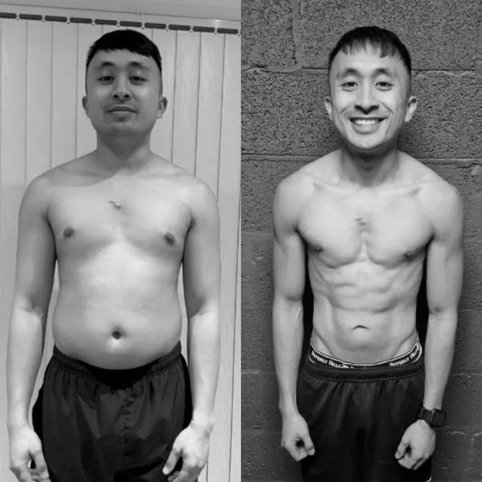 Thrive Coaching online coaching client John's progress photo